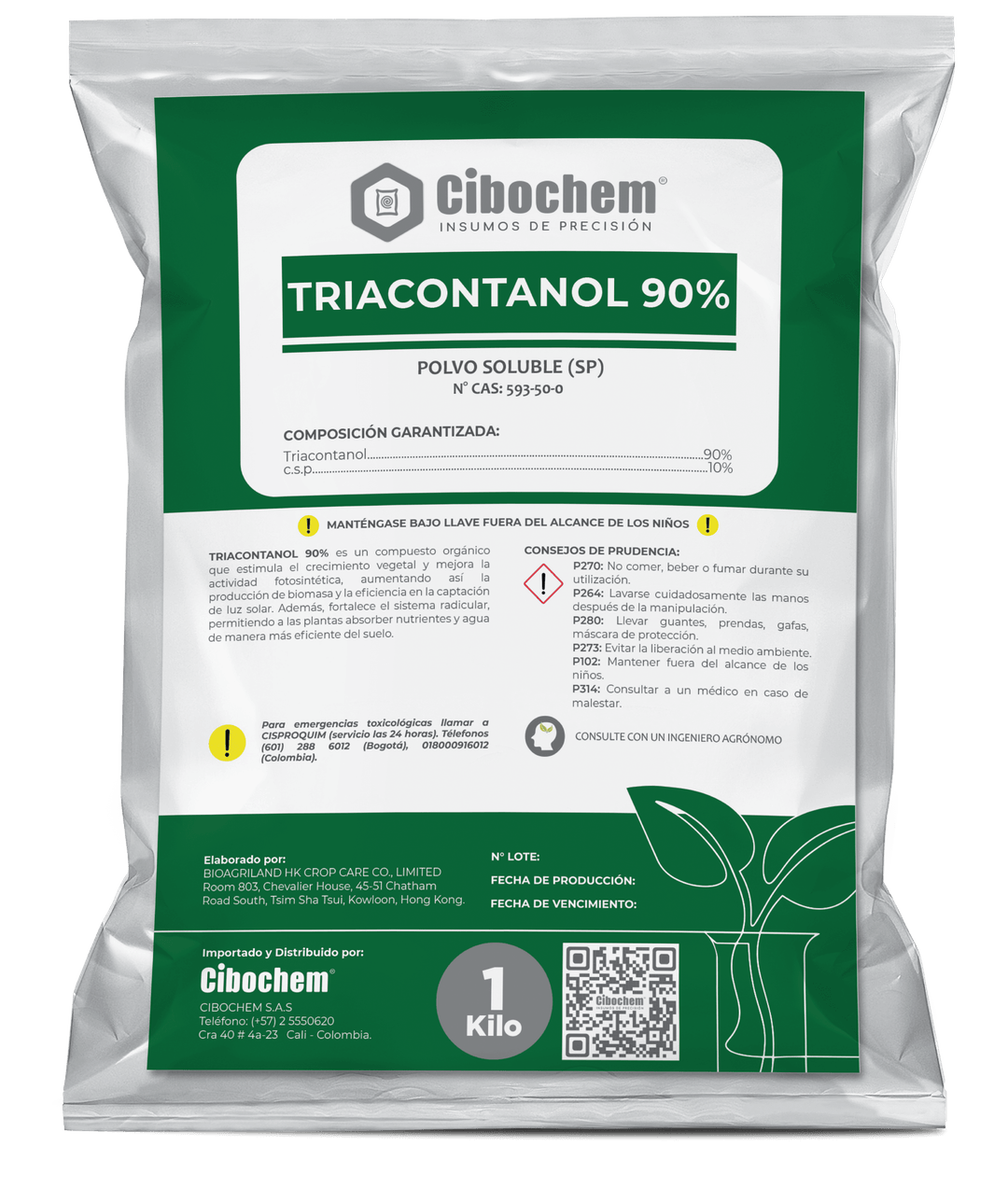 COMPUESTO ORGÁNICO TRIACONTANOL 90%