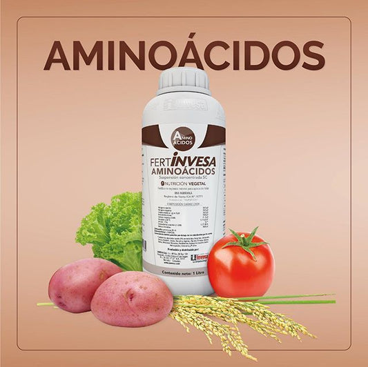 FERTILIZANTE ORGÁNICO MINERAL FERTINVESA AMINOÁCIDOS - 20lts