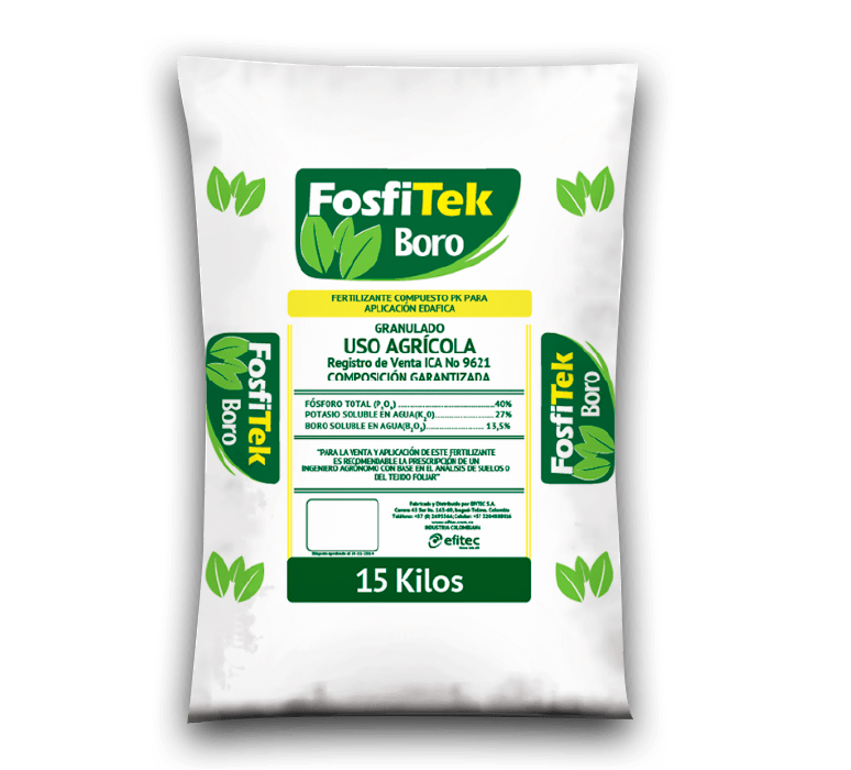 FERTILIZANTE EDÁFICO FOSFITEK BORO
