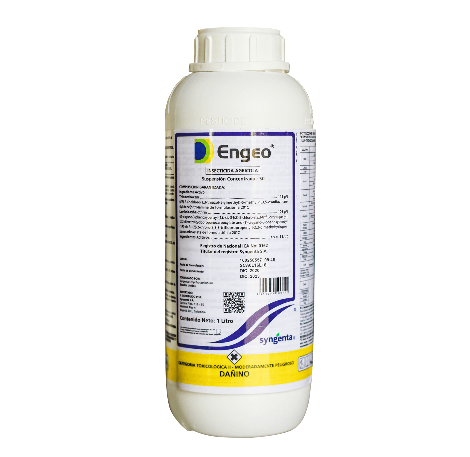 INSECTICIDA TIAMETOXAM + LAMBDACIHALOTRINA ENGEO