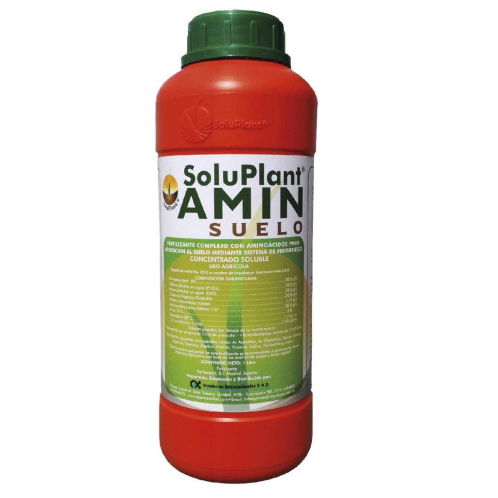 FERTILIZANTE CON AMINOÁCIDOS SOLUPLANT AMIN SUELO