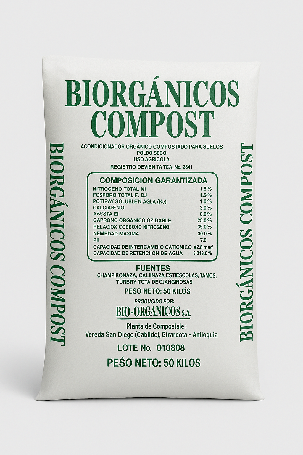 ABONO ORGÁNICO COMPOSTADO BIO ORGÁNICOS