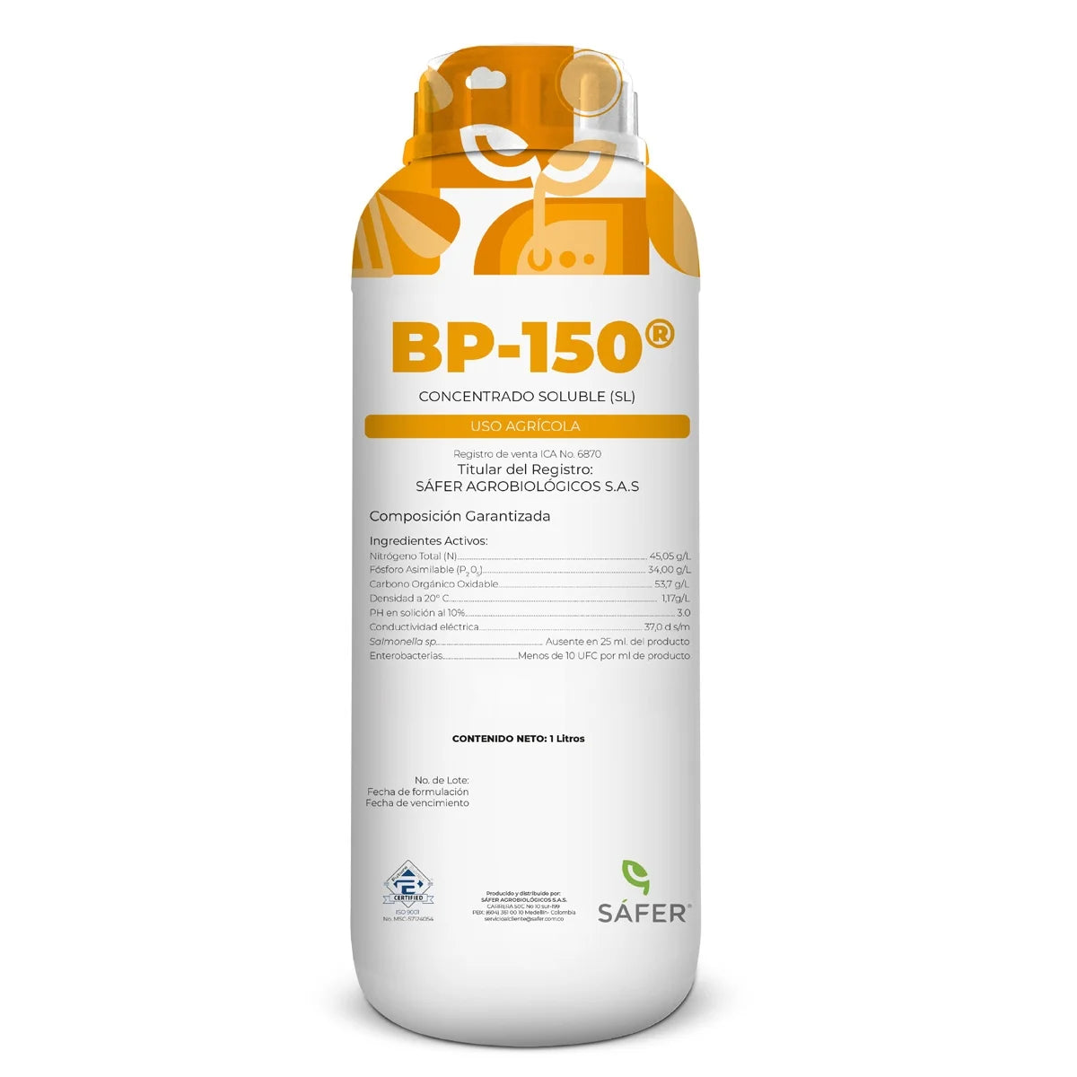 FERTILIZANTE ORGÁNICO MINERAL BP-150