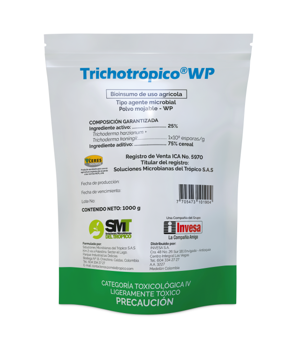 FUNGICIDA MICROBIOLÓGICO TRICHOTRÓPICO WP