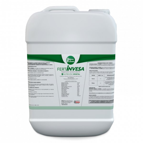 FERTILIZANTE FOLIAR FERTINVESA BANANO Y PLÁTANO