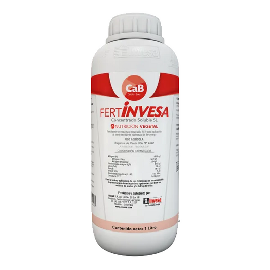 FERTILIZANTE LÍQUIDO FERTINVESA CAB