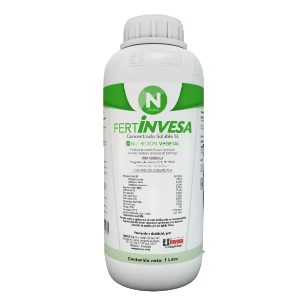 FERTILIZANTE LÍQUIDO FERTINVESA N (NITRÓGENO)