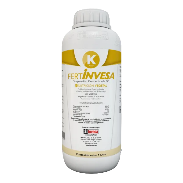 FERTILIZANTE LÍQUIDO FERTINVESA K (POTASIO)