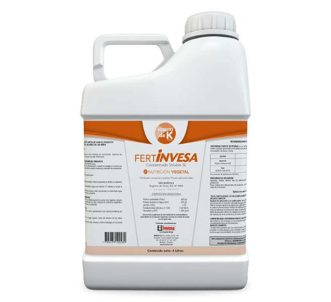 FERTILIZANTE LÍQUIDO FERTINVESA K (POTASIO) - 20lts