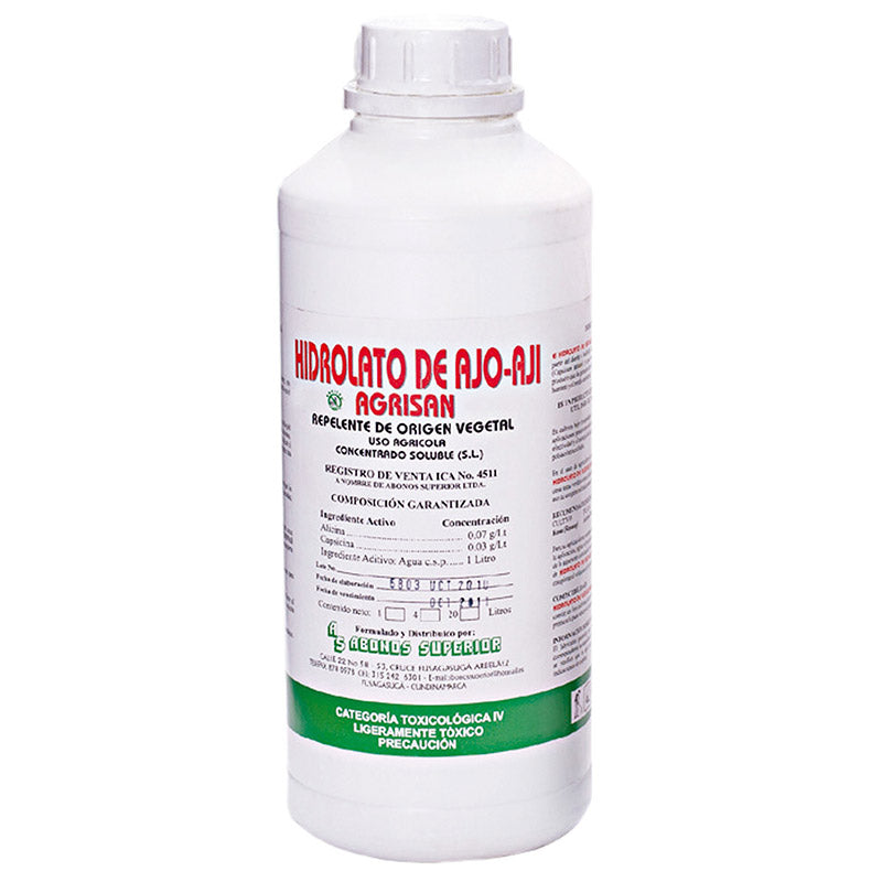 HIDROLATO DE AJO AJÍ AGRISAN