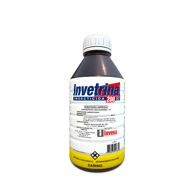 INSECTICIDA CIPERMETRINA INVETRINA 200 EC