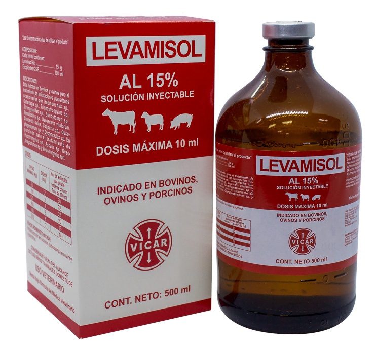 ANTIHELMÍNTICO LEVAMISOL AL 15% INYECTABLE