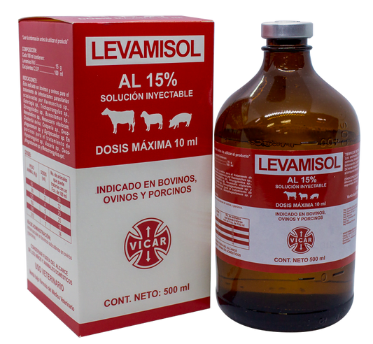 ANTIHELMÍNTICO LEVAMISOL AL 15% INYECTABLE