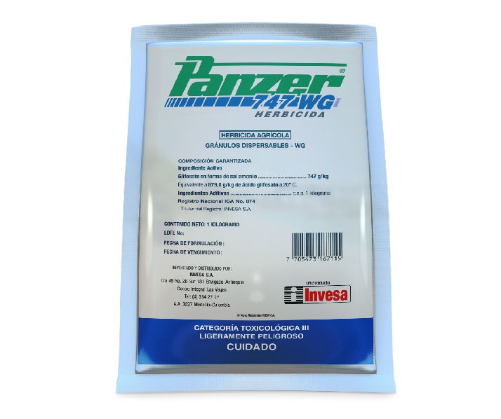 HERBICIDA GLIFOSATO PANZER 747 WG - 1kg