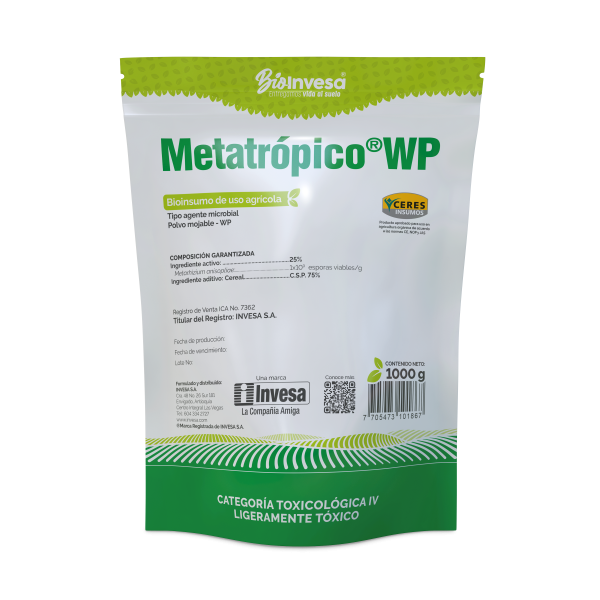 INSECTICIDA MICROBIOLÓGICO METATRÓPICO WP