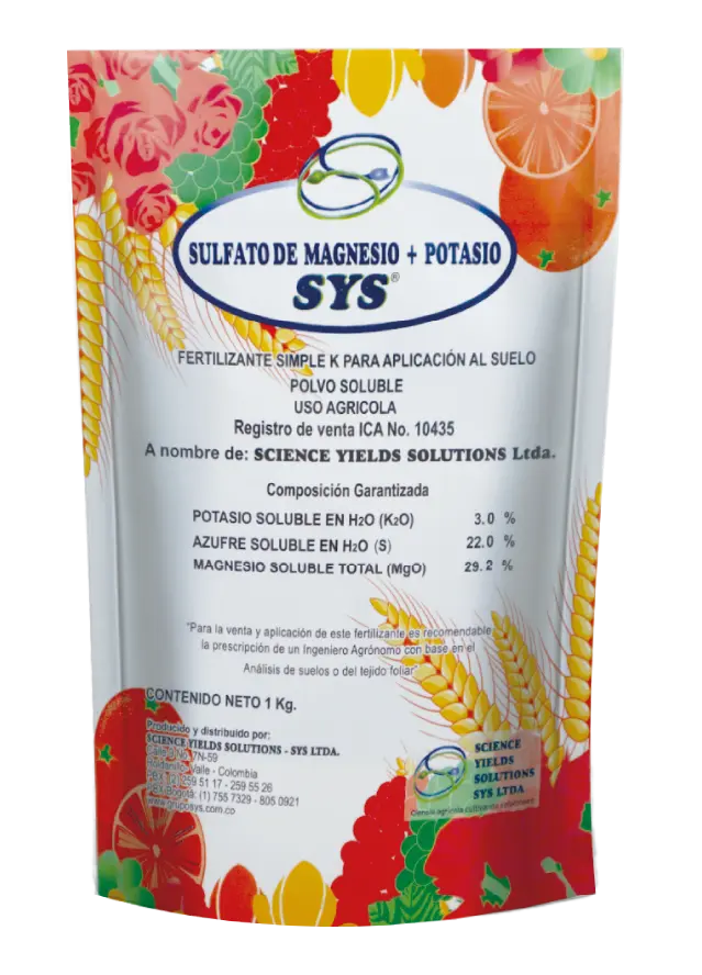 FERTILIZANTE SULFATO DE MAGNESIO + K