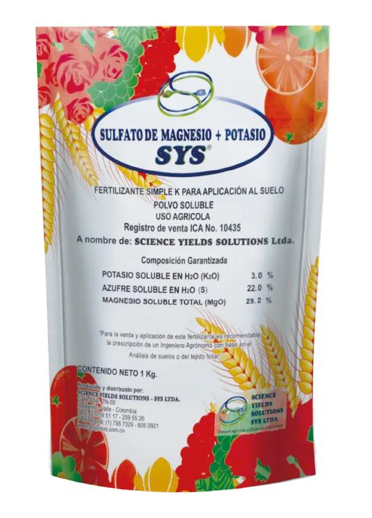 FERTILIZANTE SULFATO DE MAGNESIO + K