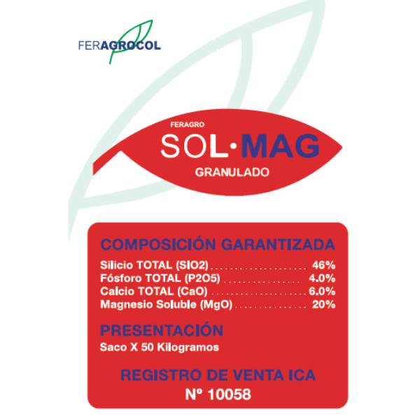 Silicato de Magnesio SOL MAG