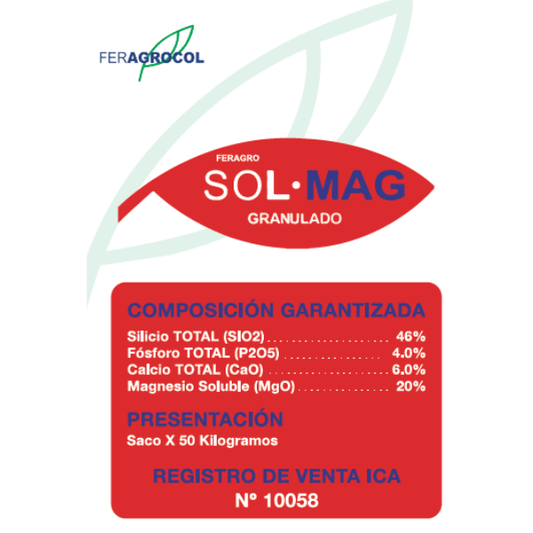 Silicato de Magnesio SOL MAG