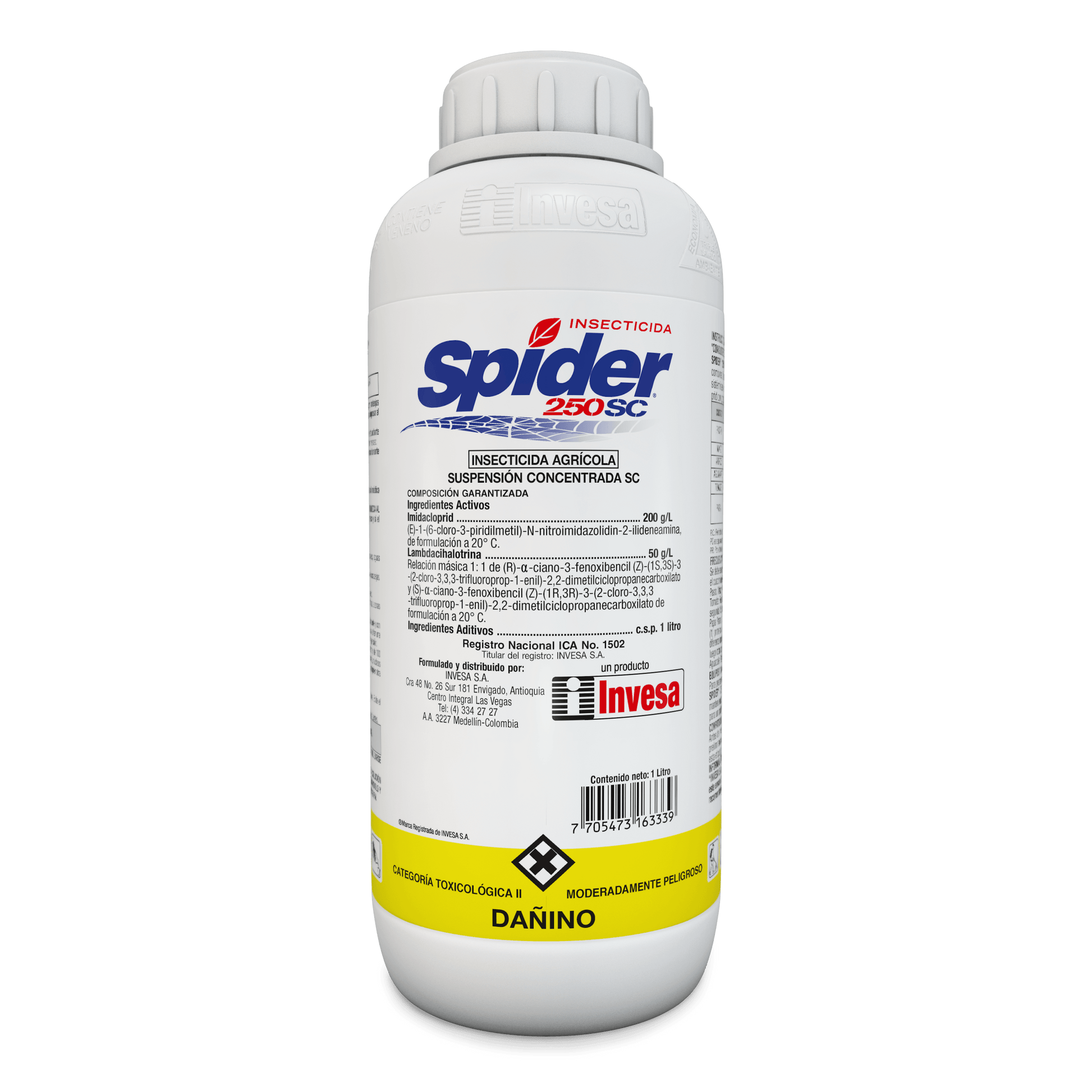 INSECTICIDA QUÍMICO IMIDACLOPRID SPIDER 250 SC