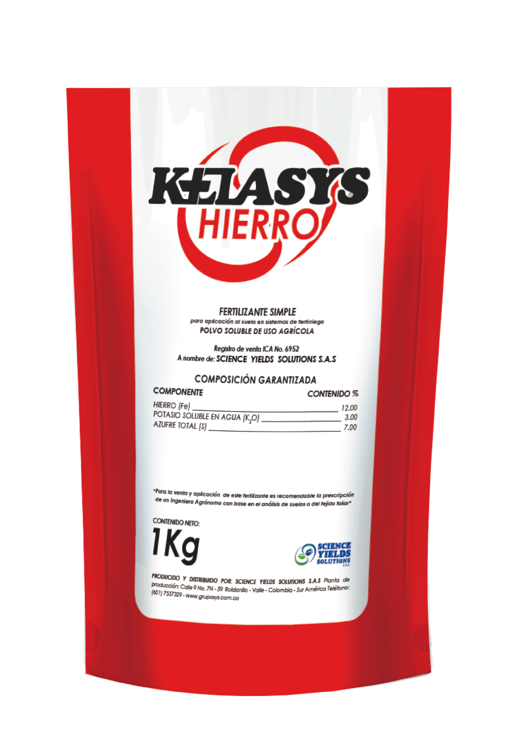 FERTILIZANTE KELASYS HIERRO