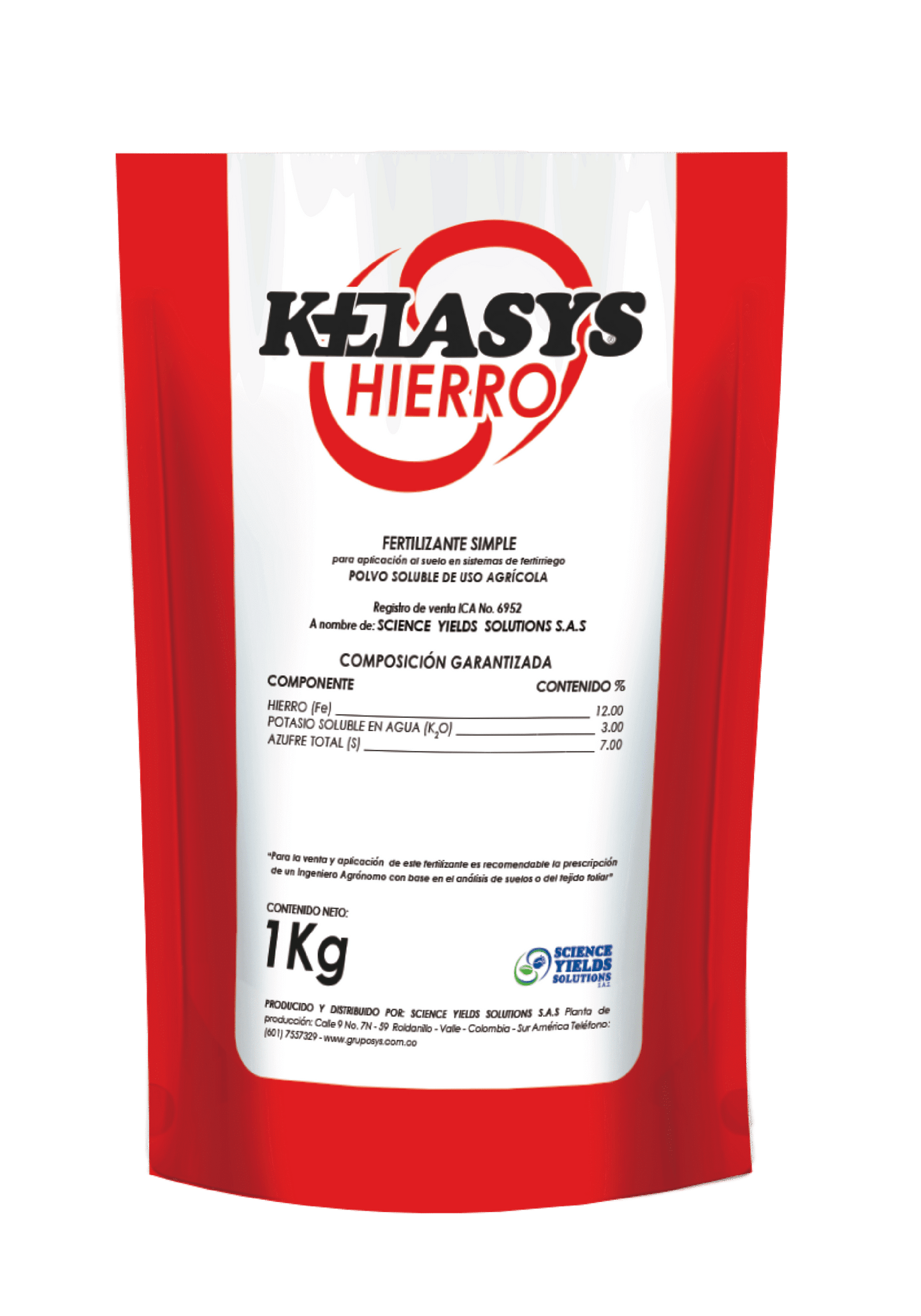 FERTILIZANTE KELASYS HIERRO