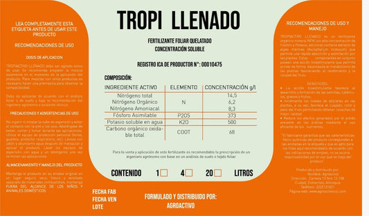 LLENADO DE FRUTO "TROPIACTIVO LLENADO"