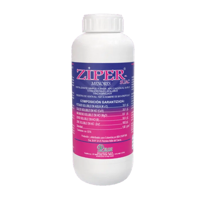 ELEMENTOS MENORES QUELATADOS ZIPER SUAC