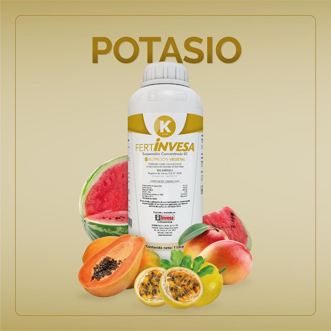 FERTILIZANTE LÍQUIDO FERTINVESA K (POTASIO) - 4lts