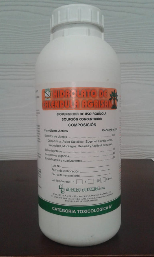 FUNGICIDA BOTÁNICO HIDROLATO CALÉNDULA