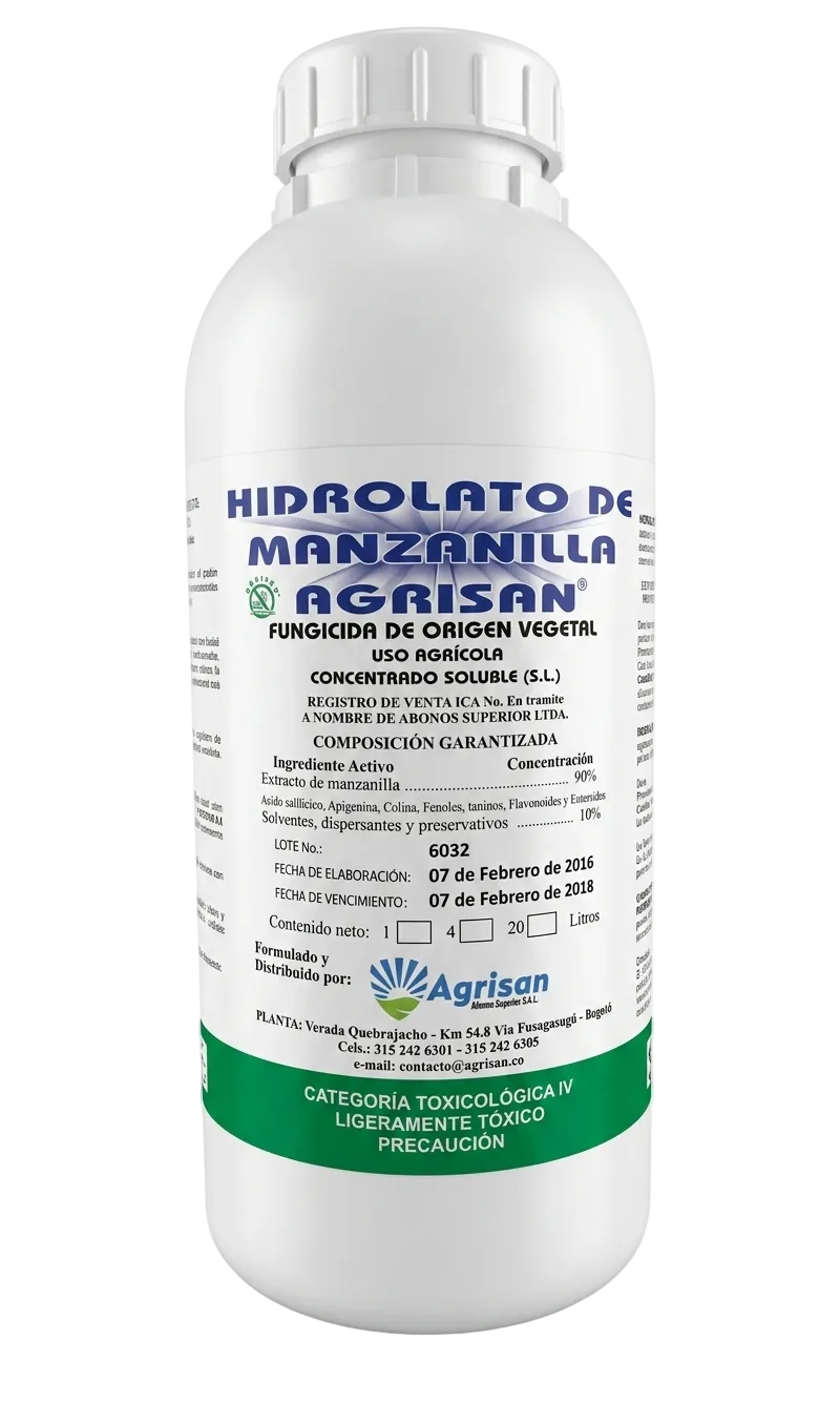 FUNGICIDA ORGÁNICO HIDROLATO DE MANZANILLA