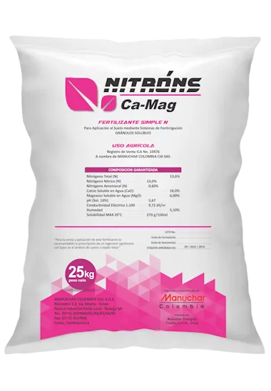 Nitrato de Calcio y Magnesio NITRÓNS Ca-Mag