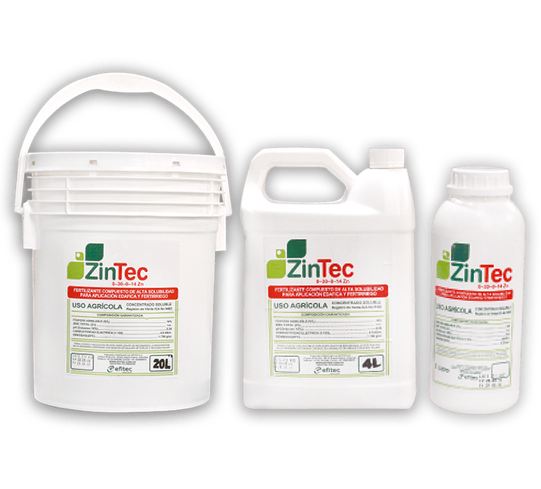 FERTILIZANTE FOLIAR ZINTEC