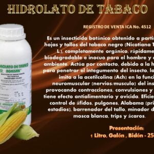 Nematicida hidrolato de tabaco