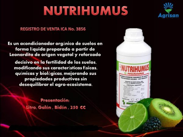 acondicionador orgánico nutrihumus agrisan